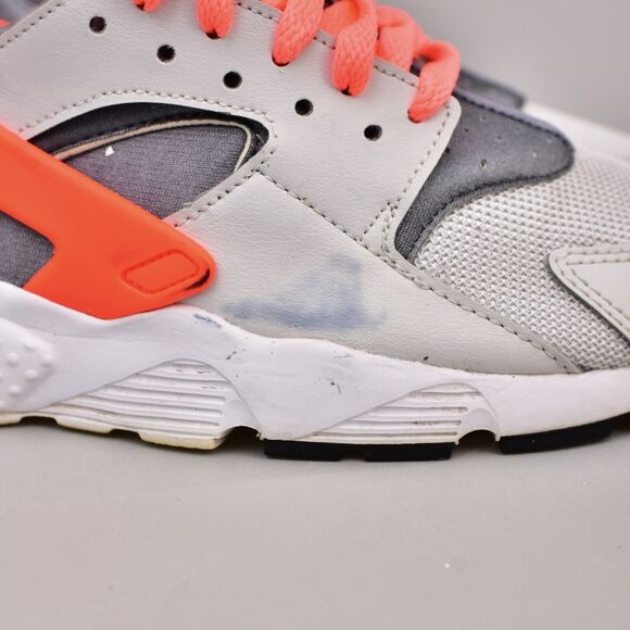 NIKE AIR HUARACHE SIZE 7Y YOUTH RUN PURE PLATINUM LAVA GS RUNNING WOMENS 8.5 - Picture 9 of 10